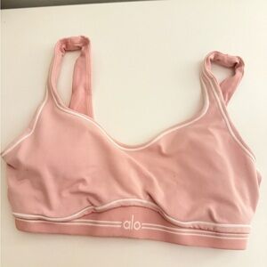 ALO Yoga light pink Sports Bra